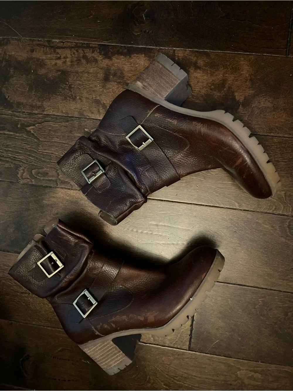 Korks moto bootie brown sz 9 1/2